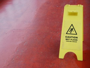 Wet floor sign